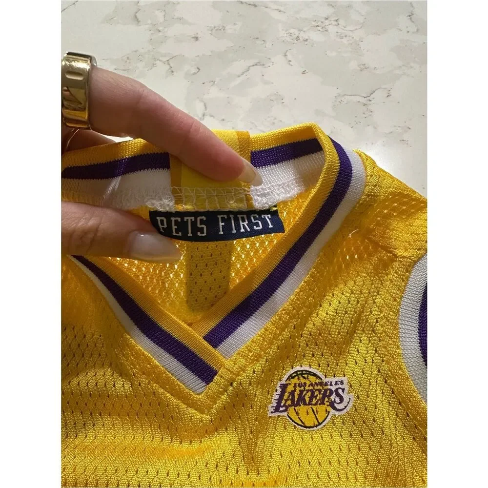 NBA Los Angeles Lakers Dog Yellow Jersey Top